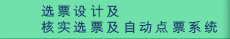 选票设计及光学标记阅读系统