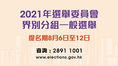 2021年选举委员会界别分组一般选举 (提名期)